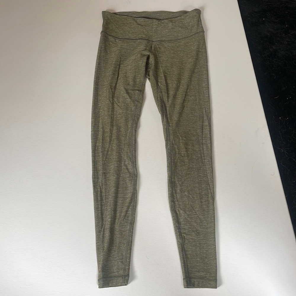 Lululemon Army Green Workout Leggings